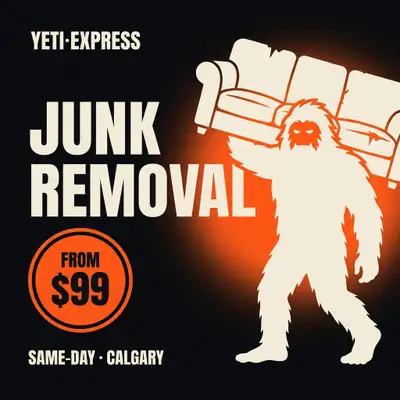 Same-Day Junk Removal Calgary — From $99, We Do All the Lifting, View more