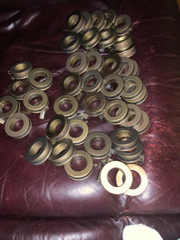 41 wooden curtain rings with clips 
