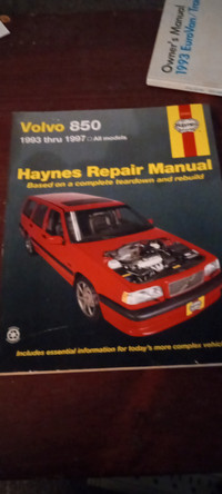 Like new Volvo 850 1993 to 1997 repair manual haynes