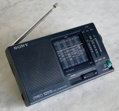 SONY Stereo 12 Bands FM Portable Radio Receiver ⎮ No Battery Lid, View more