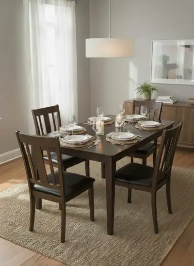 brand new dinning table available with 4 chairs $350, View more