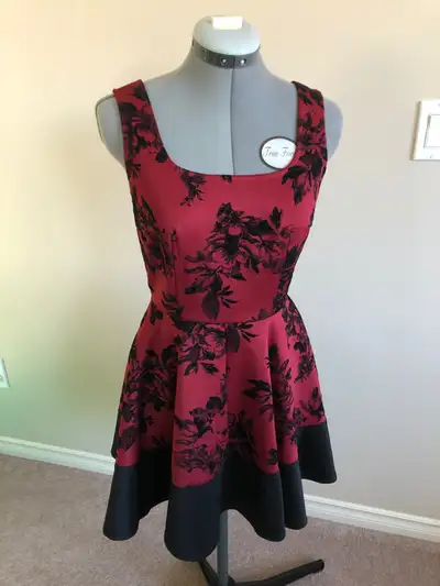 Mystic Dress with Velvet Floral Accents - Size 6 - LIKE NEW!, View more