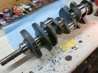 460 Ford newly rebuilt crank shaft with new main bearings.