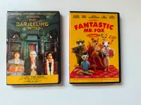 2 Films by Wes Anderson (Mr. Fox and Darjeeling) on DVD Like New