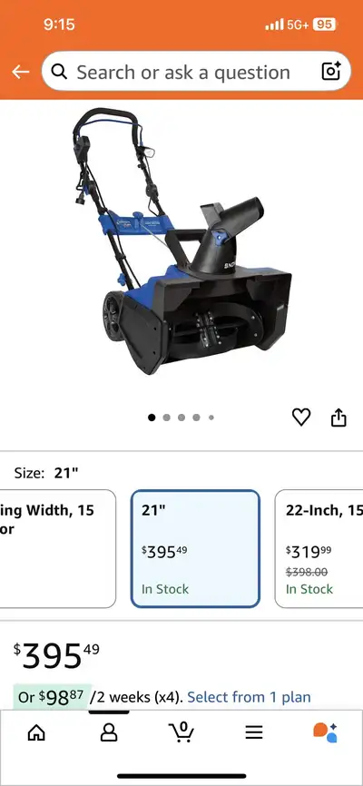 Snow Blower (corded), View more