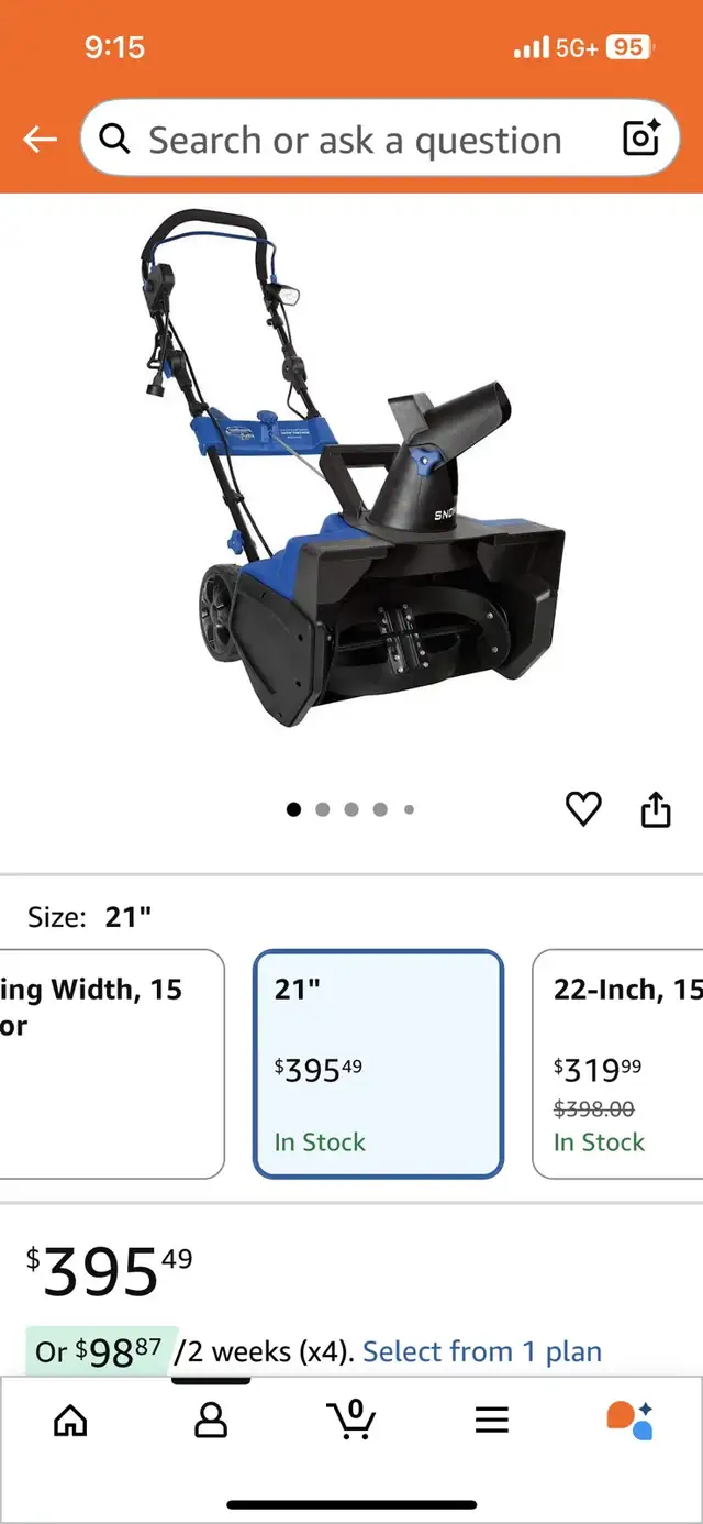 Snow Blower (corded) in Snowblowers in Oakville / Halton Region - Image 2