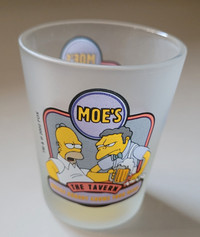 Vintage Simpsons Moe's The Tavern Edition"1"Original Shot Glass