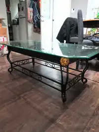 Glass coffee table must go! 