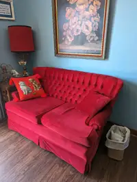 Loveseat, like new condition, comfortable and decorative too