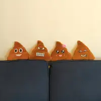 Poop Emoji Decorative Pillows