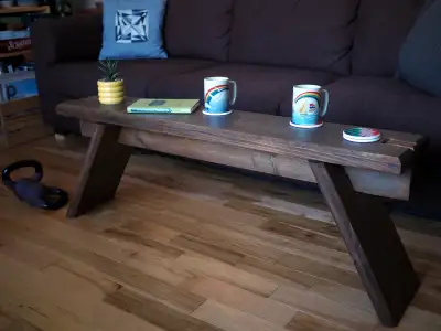 Solid Wood Coffee Table / Bench, View more
