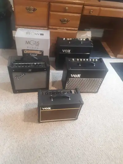 $150 Each... with new guitar cable... one stop convenience.. all A-Ok.. Marshall has no Fx.. but new...