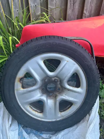 4 Firestone Winterforce 2 tires on Rims. Great condition, no patches or cracking. These came off my...