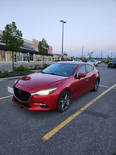 2018 Mazda 3 GT Premium Package with 160,000 km. Very rare fully loaded Mazda 3 with 6 speed manual...