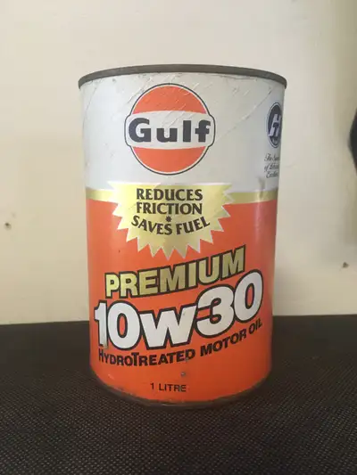 Vintage Gulf motor oil , View more