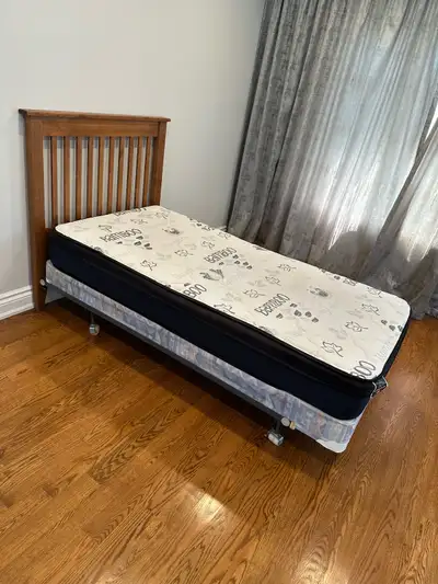 Twin bed with mattress , View more