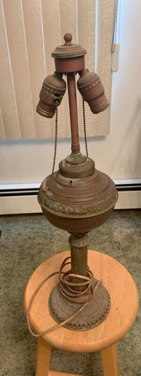 Antique Juno Brass Electric Lamp