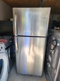 Stainless steel fridge for sale 300.00.  Delivery available 