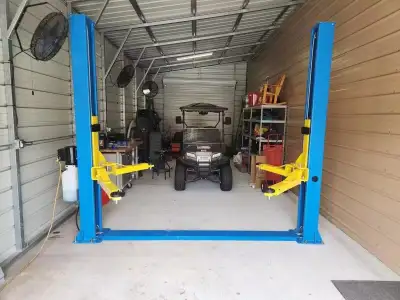 10,000 lb Heavy-Duty 2-Post Car Lift – Built for Shops!, View more