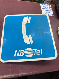 Vintage “NB Tel” Metal Sign