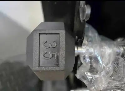 35lb Rubber Hex Dumbell Weight - Brand New!, View more