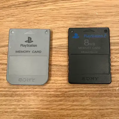 Sony Playstation and Playstation 2 Memory Cards, View more
