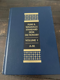 Vol 1&2 Funk & Wagnalls Standard Desk Dictionary