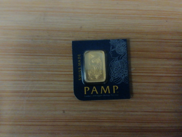 PAMP 1g AU 999.9         bar in Arts & Collectibles in Mississauga / Peel Region