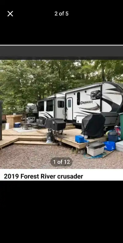 I'm selling a 2019 Forest River Crusader 5th wheel, a luxurious and spacious recreational vehicle pe...