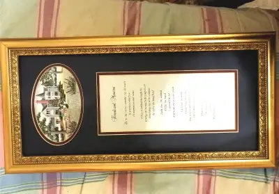Gold wood frame"Friend and Memories"catherine karnes munn quotes, View more