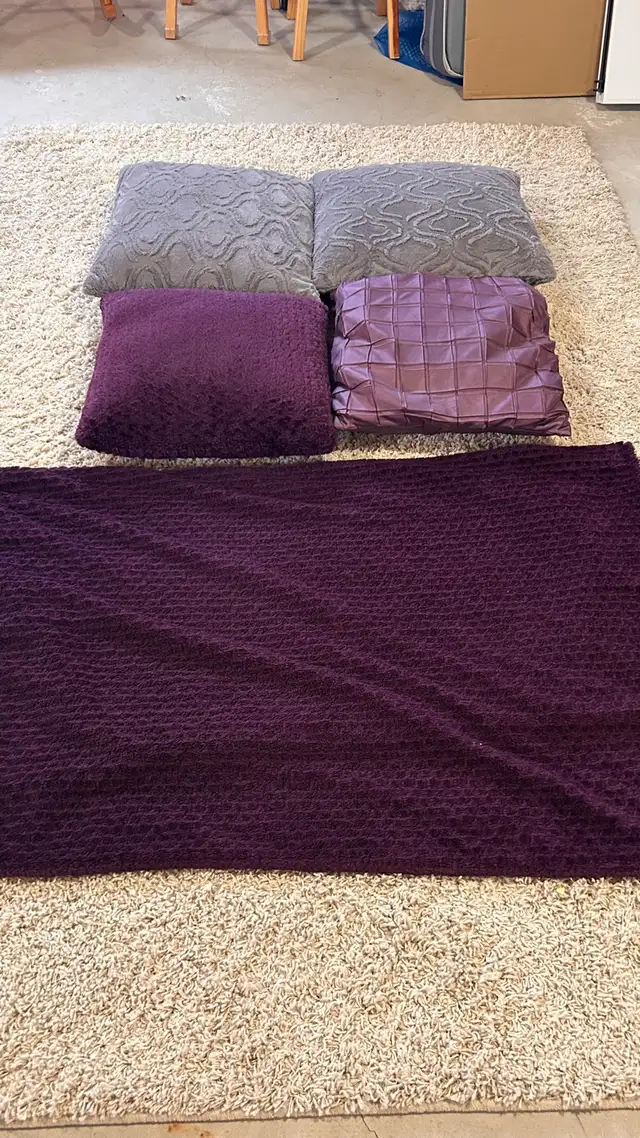 Decorative Pillow and Throw Set575594661371586561