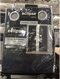 Eclipse Absolute Zero 2 Pack Curtains Kimball Grey x2