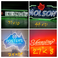 4 Neon Beer Signs For Sale