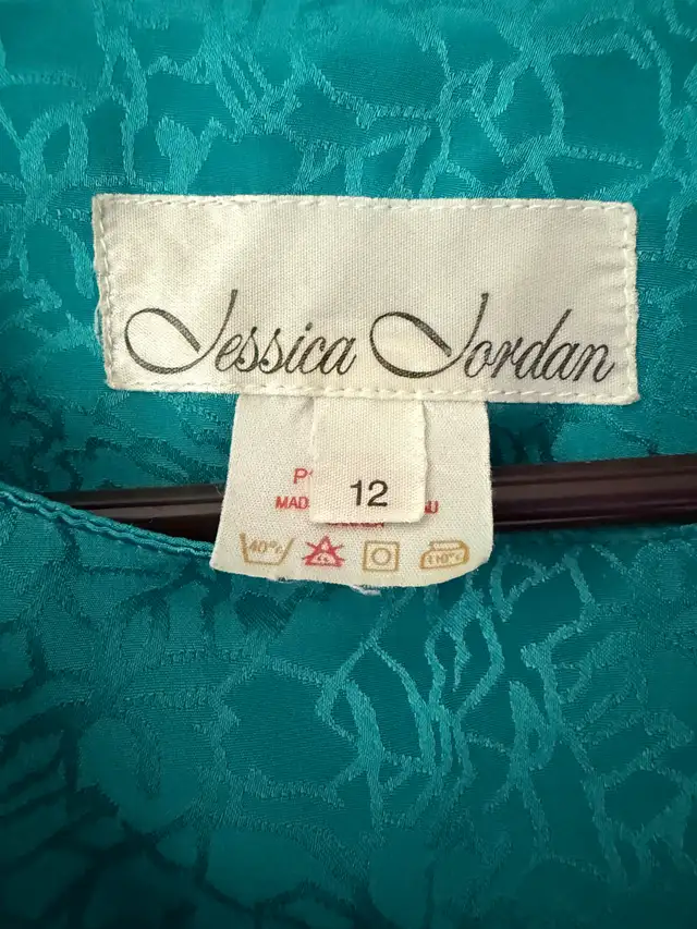 Vintage-1980's, Women's JESSICA JORDAN Green Midi Dress, Size 12 in Women's - Dresses & Skirts in Markham / York Region - Image 3