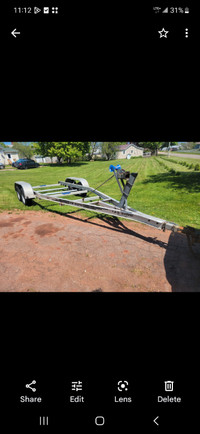 Double axel aluminum boat trailer for sale