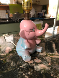 Ceramic Elephant Lamp