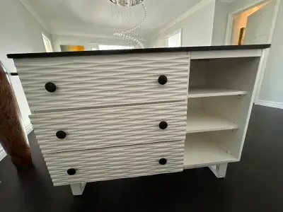 Modern Solid Wood 3-Drawer Dresser – Excellent Condition, View more