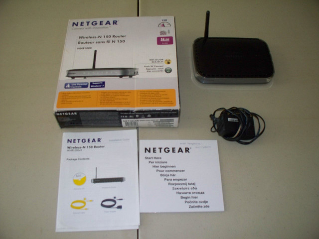 Netgear N-150 Router in Networking in Kingston