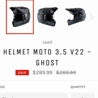 Leatt Ghost V3.5 Moto/Dirt Helmet Size L