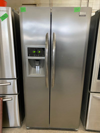  Frigidaire gallery stainless steel side-by-side fridge freezer