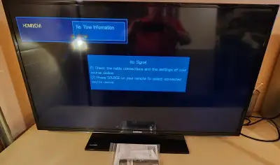 Samsung 46 Inch TV With Remote and Manual, View more