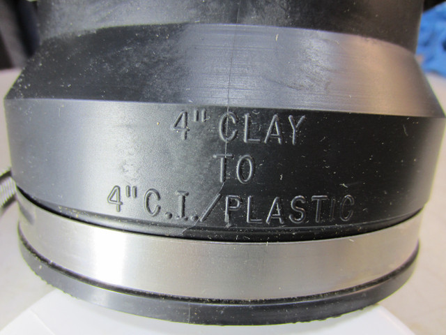 4 in. Clay x 4 in. PVC Coupling and 4in. PVC cap in Heating, Cooling & Air in Mississauga / Peel Region