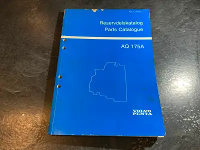 Volvo Penta AQ175A Parts Catalogue Volvo Penta part number 7743300-1 Printed in 5/1987 Covers models...