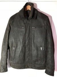 DANIER distressed leather jacket - size XS