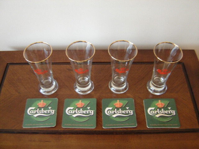Vintage Carlsberg Pilsner glasses in Arts & Collectibles in City of Toronto - Image 2