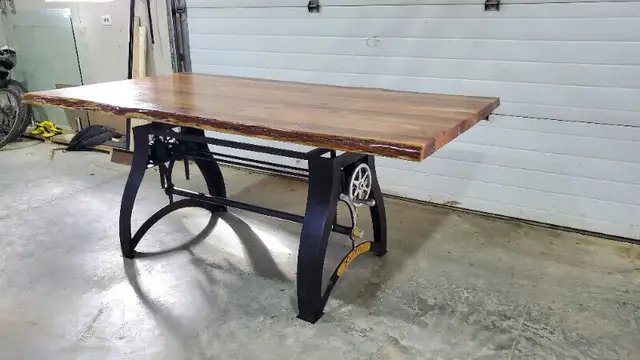 Industrial Style Crank Dining tables Sale! in Dining Tables & Sets in Calgary - Image 3