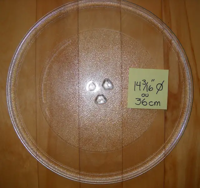 PLAQUE DE VERRE MICRO-ONDES (3$) in Stoves, Ovens & Ranges in Sherbrooke - Image 2