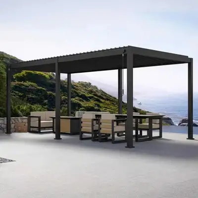 Mirador 10 ft. x 20 ft. Adjustable Louvered Aluminum Pergola, View more