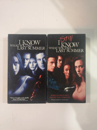 VHS tapes I Know What You Did Last Summer 1 and 2