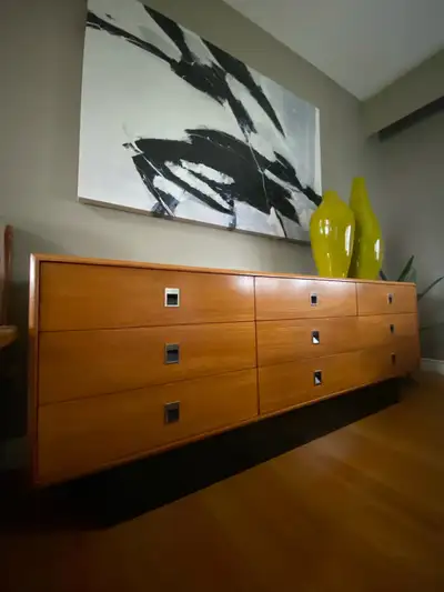 Mid Century Modern Teak with minimalist,modern Designs and low profile base can be used a dresser or...